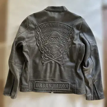 [ 소가죽 ] 스컬 각인을 한 싱글 라이더