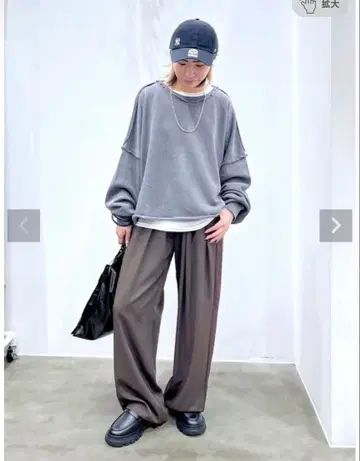 star&stripe 맨투맨 미사용 그레이