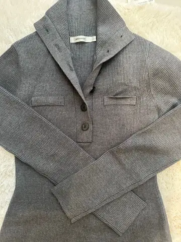 moussy 그레이 롱 니트 원피스