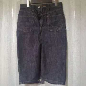 DeGoodness 다크 데님 타이트 스커트