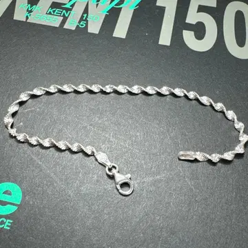 925 실버 트위스트 디자인 팔찌