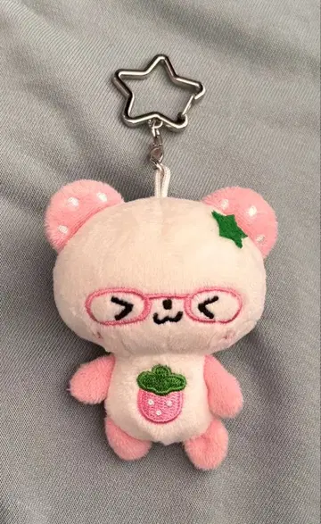 스트로베리 팬더 봉제 인형 키링