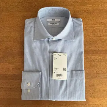 UNIQLO 슈퍼 논아이론 슬림핏 셔츠 M 63 Blue