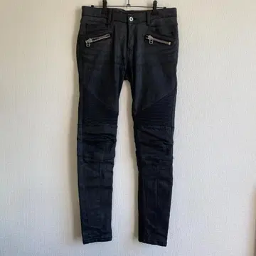 NO ID. 바이커 데님 3 다크 그레이