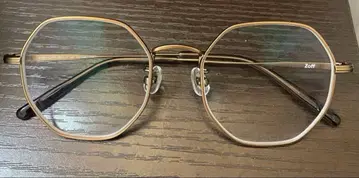 Zoff 팔각형 안경 골드 블랙