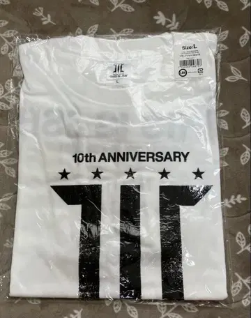 3대째 JSB 10주년 투어 T셔츠, L 사이즈