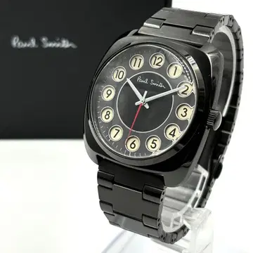 [ 새상품급 ] 폴스미스 블랙 다이얼 손목시계 흑전화 미우라 하루마 블랙