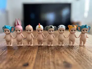 소니 엔젤 미니 피규어 애니멀 시리즈 동물 모자 포함 8개 세트