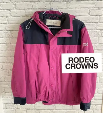 로데오 크라운 여성용 아우터 자켓 핑크 다운 자켓
