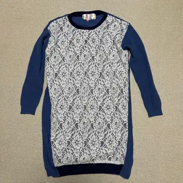 le chanter 레이스 니트 원피스