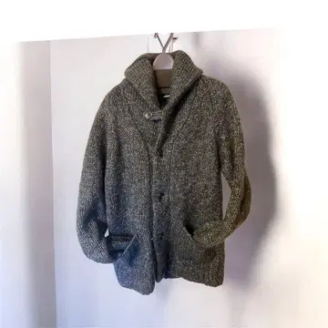 CABANE de zucca 다크 그린 가디건