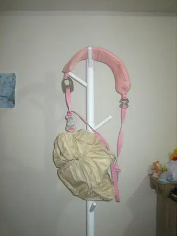 거의 새상품! MIKIOSAKABE 7 포켓 백 핑크 x 크림