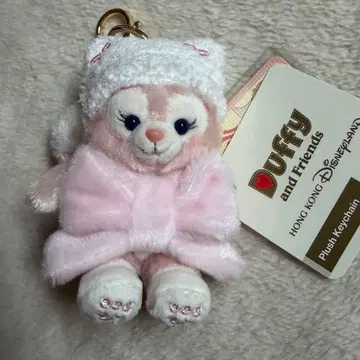 홍콩 디즈니 한정판 리나벨 앉아있는 봉제 인형 키체인 2