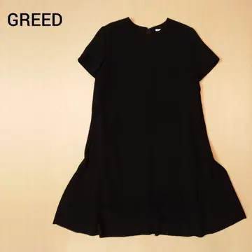 그리드 인터내셔널 원피스 일본제 그리드 블랙