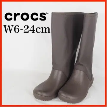 G1147 새상품 crocs 장화 W6-24cm 브라운