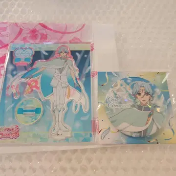 큐어 커넥트 아크릴 스탠드 반짝반짝 캔뱃지