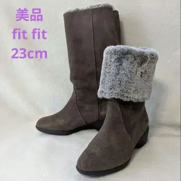 [새상품급] fitfit 핏핏 브라운 스웨이드 퍼 2way