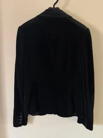 블랙 벨벳 테일러드 자켓 S 사이즈