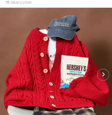 Freak's Store 레드 가디건 M