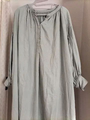 Healthy Denim 볼륨 맥시 원피스 Broom