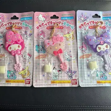 산리오 롤리팝 캔디 참 3개 마이멜로디 쿠로미 키티 새상품