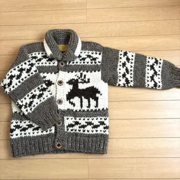 캐나다 울 카우친 스웨터