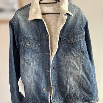 데님 플리스 자켓