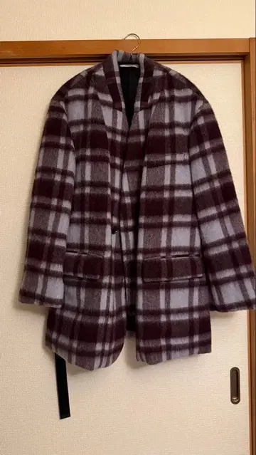 M.A.C.P.H.E.E. 테일러드 자켓 그레이 보르도 체크