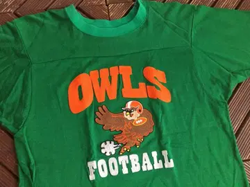 90s 체인 스티치 OWL 풋볼 T 빈티지 백드롭