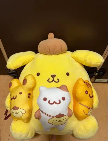 라운드원 폼폼푸딩 팀 푸딩 모두 함께 산책해요 BIG 봉제 인형