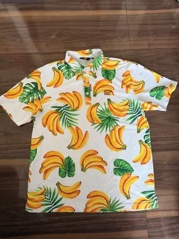 라벨마스 바나나 패턴 피케 셔츠 LL