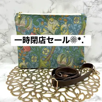 1점 한정판 [ 윌리엄 모리스 골든 릴리 ] 포켓 많은 트윈 숄더백