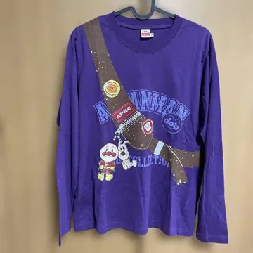 호빵맨 긴팔 T셔츠 M 보라색
