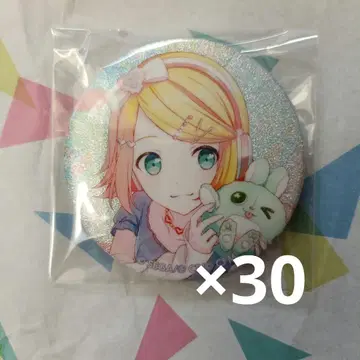 프로세카 카가미네 린 글리터 캔뱃지 30개