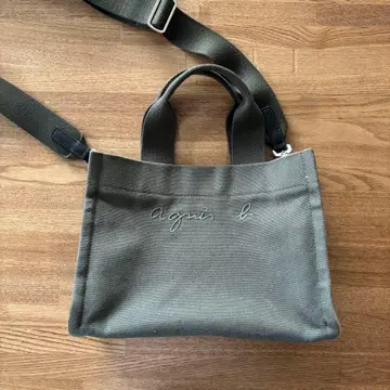 agnis b. 올리브 그린 토트백