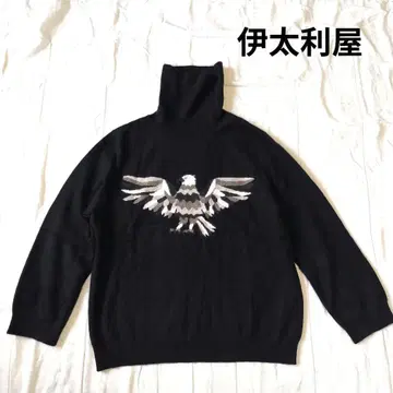 이타리야 이탈리아 터틀넥 니트 캐시미어 혼방 이글