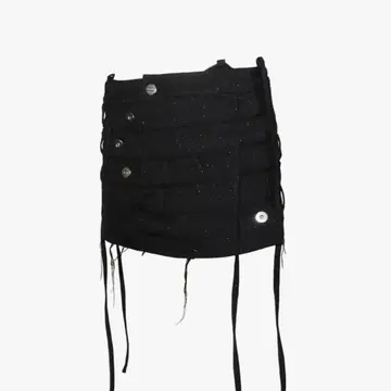 S 레이어드 패널 스커트 미니