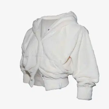 S mid-sleeve hoodie cropped theredthread