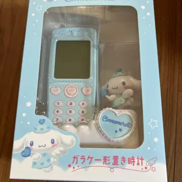 미개봉 새상품 폴더폰 모양 탁상시계 산리오 시나모롤 보증서 포함 시나몬