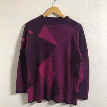 기하학 패턴 긴팔 니트 M-L