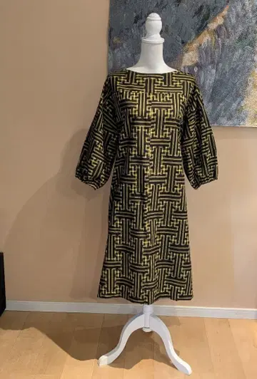 기모노 리메이크 면 7부 소매 풀오버 원피스