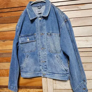80s 랄프 로렌 데님 자켓 화이트 택 USA제 빈티지 구제 의류