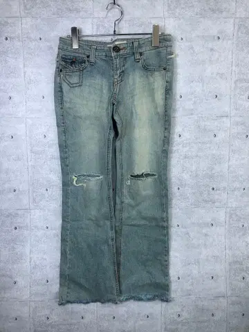 00년대 셀렉트 캐주얼 일본제 구제 의류 스트레치 부츠컷 데님 팬츠