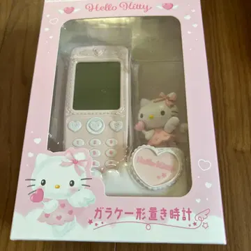 산리오 헬로키티 휴대폰 모양 탁상 시계