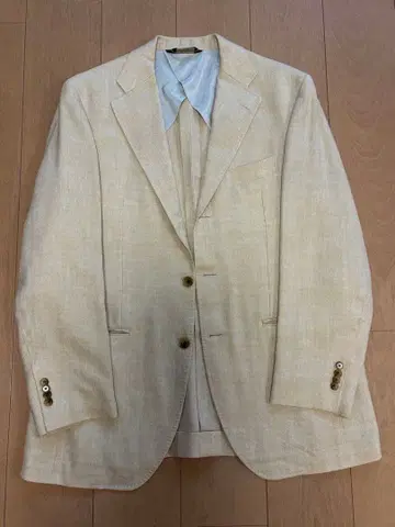 폴 스튜어트 봄/여름용 오렌지 베이지 테일러드 자켓