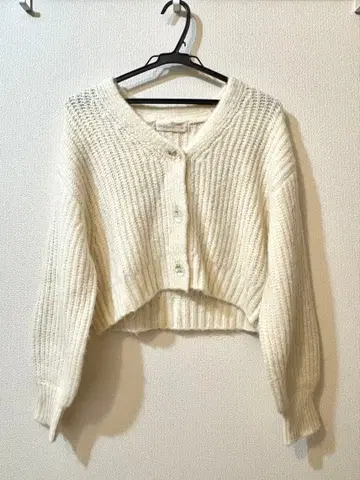 31 sons de mode 가디건 숏 기장 화이트