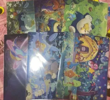 포켓몬 슬립 클리어 파일 전종 세트 포케슬리 6종 4포케슬리