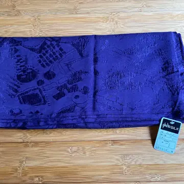 택 포함 미사용 실크 100% 원단