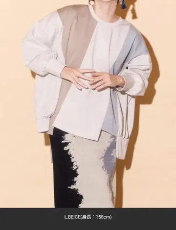 [ 좋아요 불필요 ] 오즈모시스 / 절개 배색 풀오버