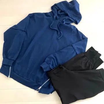 안티카 후드티와 팬츠 2점 캐주얼 세트